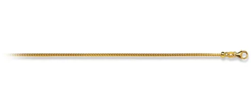 Collier Fuchsschwanz Gelbgold 750, 2mm, 45cm