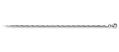 Collier Fuchsschwanz Weissgold 750, 2mm, 45cm