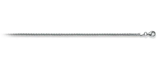 Collier Fuchsschwanz Weissgold 750, 2mm, 45cm