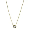 Collier 750/18K Gelbgold Diamant 0.1ct. 45 cm