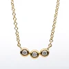 Collier 750/18K Gelbgold Diamant 0.09ct. 45 cm