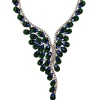 Collier 750/18K Rotgold Diamant 6.93ct. Tsavorith 35.95ct. 40 cm