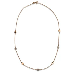 Collier 750/18K Rotgold Diamant 0.17ct.