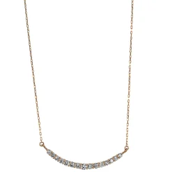 Collier 750/18K Rotgold Diamant 0.3ct.