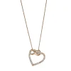 Collier 585/14K Rotgold Diamant 0.2ct.