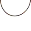 Collier 750/18K Rotgold Diamant 3.45ct. Safir 10.92ct.