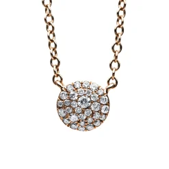 Collier 750/18K Rotgold Diamant 0.14ct.