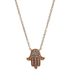 Collier 750/18K Rotgold Diamant 0.08ct. 42 cm