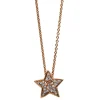 Collier 750/18K Rotgold Stern Diamant 0.11ct.