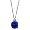 Collier 750/18K Weissgold Diamant 0.41ct. Tansanit 6.93ct.