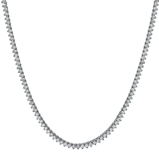 Collier 750/18K Weissgold Diamant 21.1ct. 91 cm