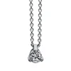 Collier 585/14K Weissgold Diamant 0.1ct. 42 cm