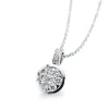 Collier 585/14K Weissgold Diamant 0.09ct. 42 cm