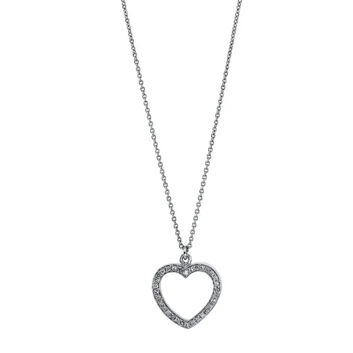 Collier 750/18K Weissgold Diamant 0.08ct.