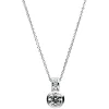 Collier 585/14K Weissgold Diamant 0.31ct. 42 cm