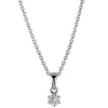 Collier 750/18K Weissgold Diamant 0.15ct. 42 cm