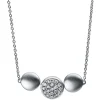 Collier 750/18K Weissgold Diamant 0.12ct.