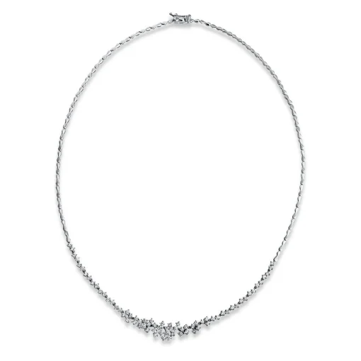 Collier 585/14K Weissgold Diamant 1.7ct.