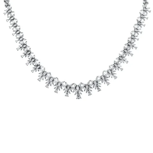 Collier 750/18K Weissgold Diamant 11.3ct.