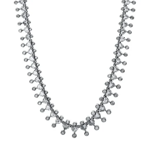 Collier 750/18K Weissgold Diamant 21.2ct.