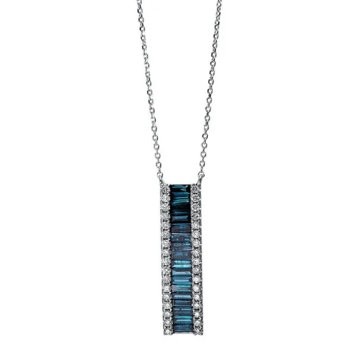 Collier 750/18K Weissgold Diamant 0.77ct.