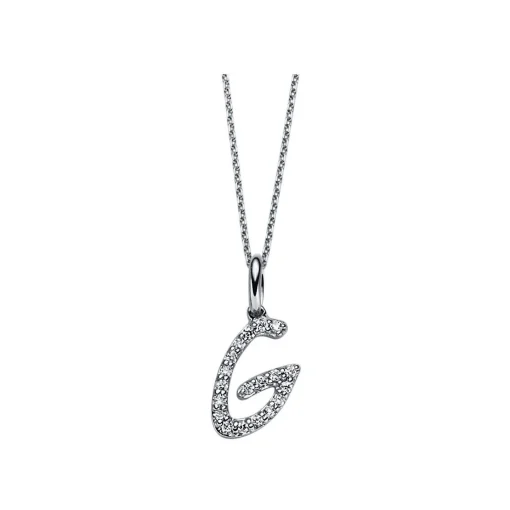 Collier 750/18K Weissgold Diamant 0.08ct.