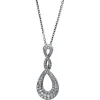 Collier 750/18K Weissgold Diamant 1ct. 45 cm