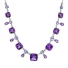 Collier 750/18K Weissgold Diamant 0.26ct. Tansanit 24.5ct.