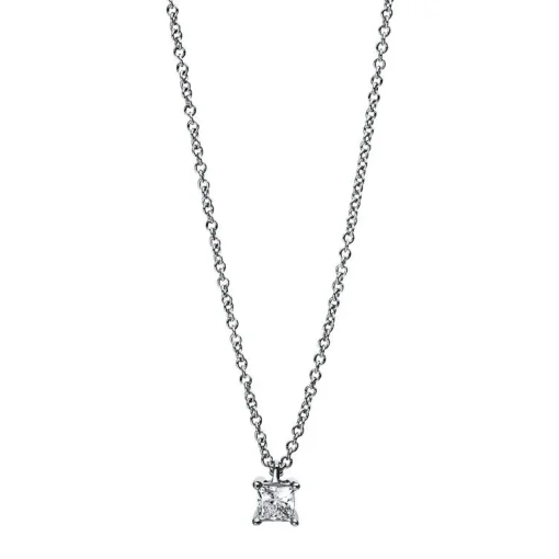 Collier 750/18K Weissgold Diamant 0.19ct.
