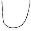 Collier 750/18K Weissgold Diamant 1.04ct. Safir 7.51ct.