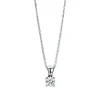 Collier 585/14K Weissgold Diamant 0.2ct. 42 cm