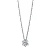 Collier 750/18K Weissgold Stern Diamant 0.29ct. 45 cm