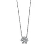 Collier 750/18K Weissgold Stern Diamant 0.48ct. 40 cm