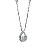 Collier 750/18K Weissgold Tropfen Diamant 0.29ct.