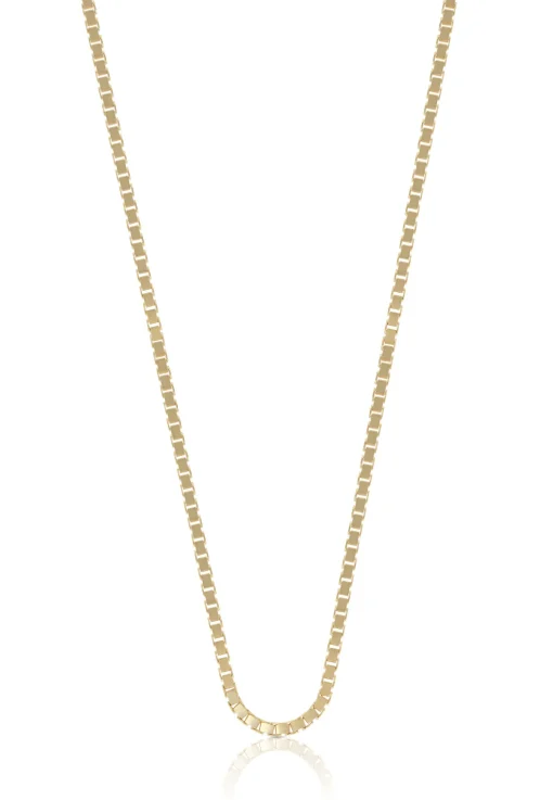 Collier 8-Kant Venezianer Gelbgold 750, 1.8mm, 42cm