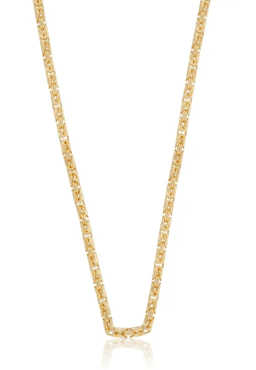 Collier Königskette klassisch Gelbgold 750, 2.5mm, 45cm