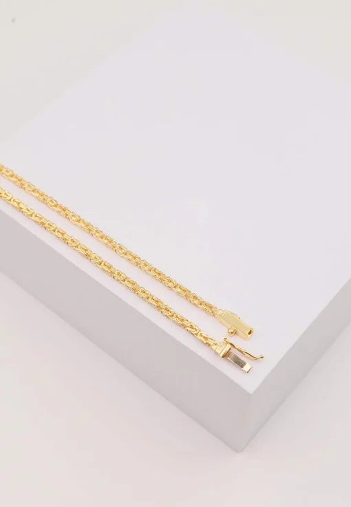 Collier Königskette klassisch Gelbgold 750, 2mm, 50cm