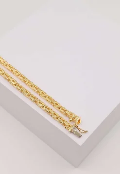 Collier Königskette klassisch Gelbgold 750, 3.5mm, 45cm