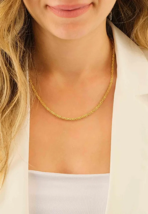 Collier Königskette klassisch Gelbgold 750, 2.5mm, 45cm