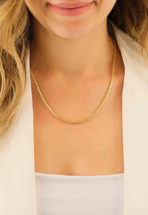 Collier Königskette klassisch Gelbgold 750, 2mm, 50cm