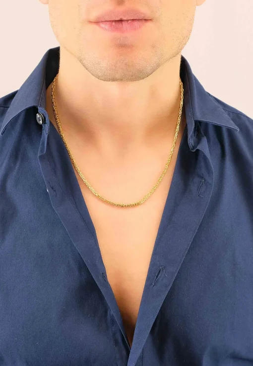 Collier Königskette klassisch Gelbgold 750, 2.5mm, 45cm