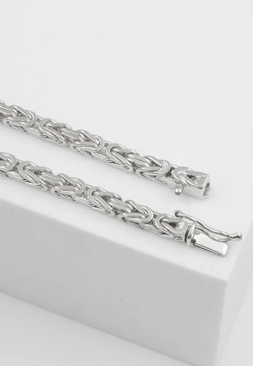 Collier Königskette Weissgold 750, 2.9mm, 45cm