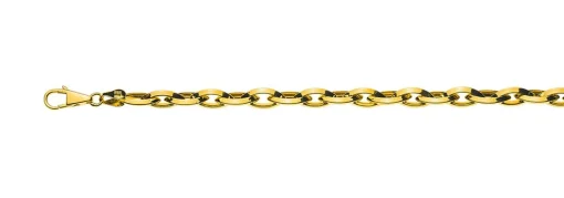Collier Navette Gelbgold 750, 6.6x13.5mm, 50cm