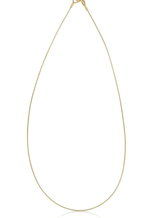Collier Omega Glied Gelbgold 750, 1.1mm, 45cm
