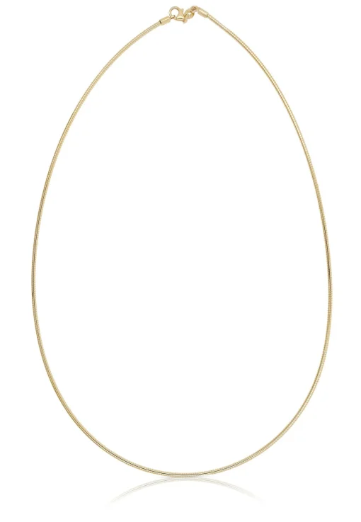 Collier Omega Glied Gelbgold 750, 1.4mm, 45cm