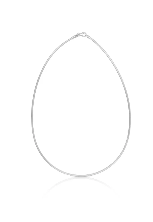 Collier Omega Glied Weissgold 750, 1.9mm, 42cm