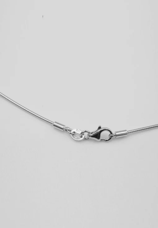 Collier Omega Glied Weissgold 750, 1mm, 45cm
