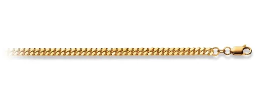 Collier Panzer Gelbgold 750, 4.2mm, 60cm