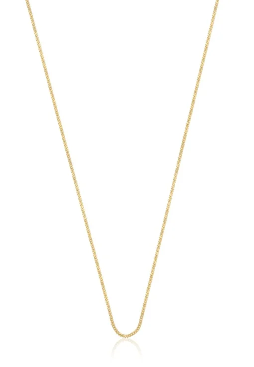 Collier Panzer Gelbgold 750, 1mm, 38cm