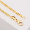 Collier Panzer Gelbgold 750, 2.4mm, 50cm